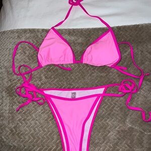 SHEIN Neon Pink Bikini Bottom
